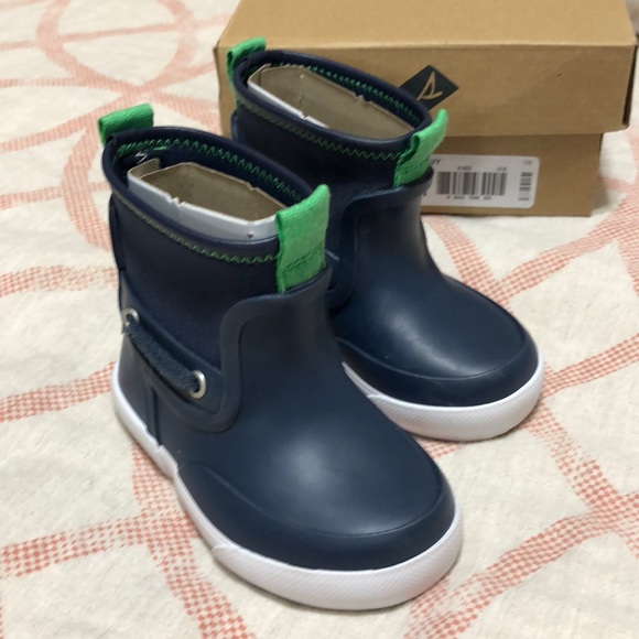 sperry kids rain boots